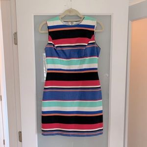 Kate Spade Striped Fitted Sheath Dress